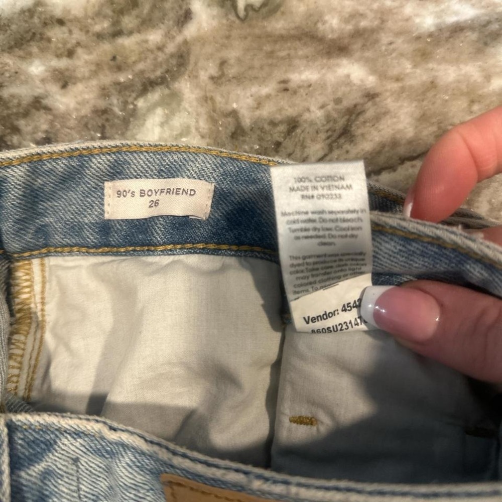 Pacsun 90s boyfriend jeans Grunge High-waisted blue denim jeans - Picture 7 of 7